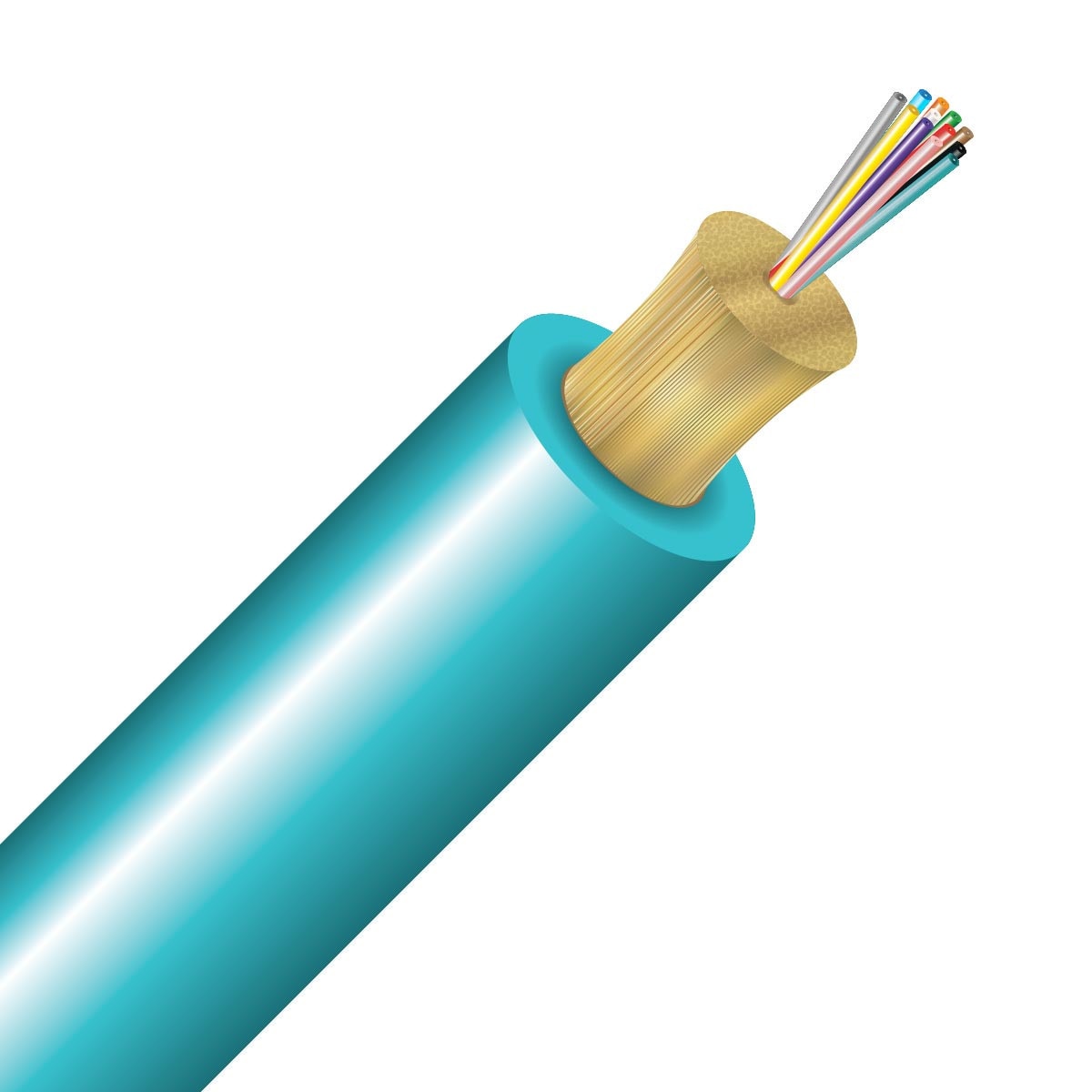 SSF™ 12 Strand OM3 Micro Distribution Riser - 1000ft Spool